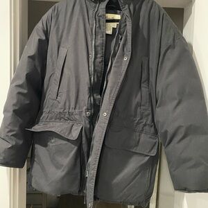 Eddie Bauer Goose Down multi-pocket, detachable hood, internal/external pockets